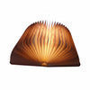 LumiLiving Folding Book Lamp - Walnut Red