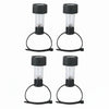 Solar waterproof cable tie lights - 4 pack on white background