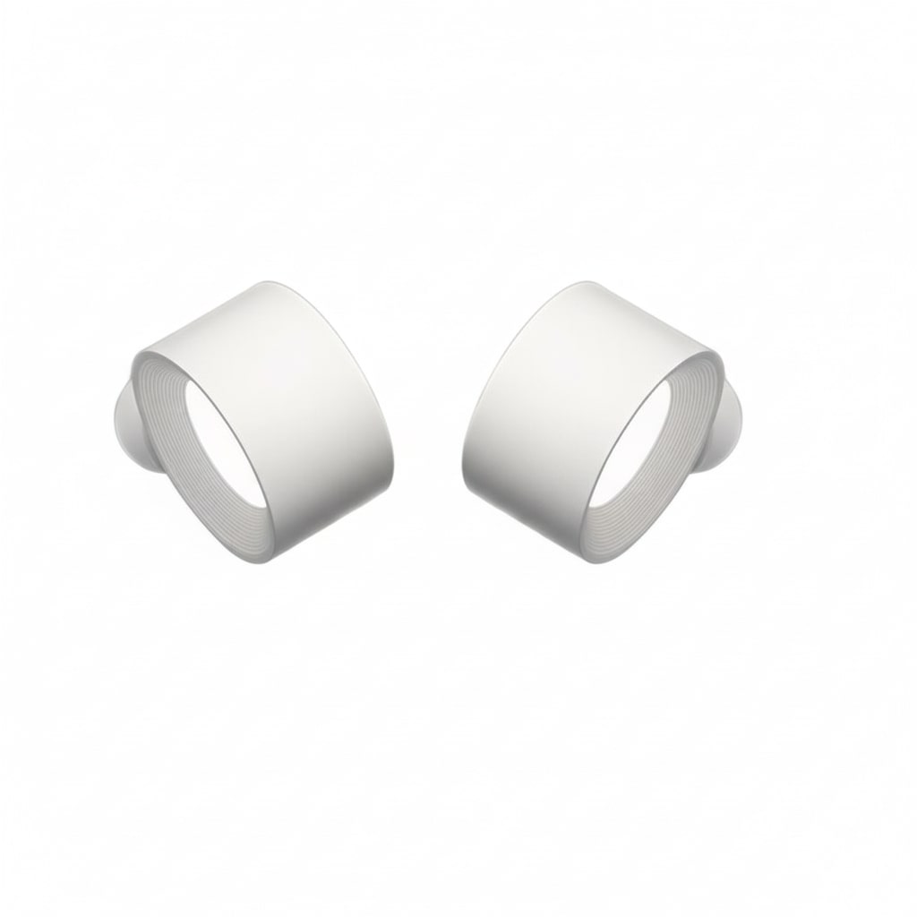 Magnetic 360° Rotating LED Wall Light – Rechargeable & Dimmable Combo (2 Pack)