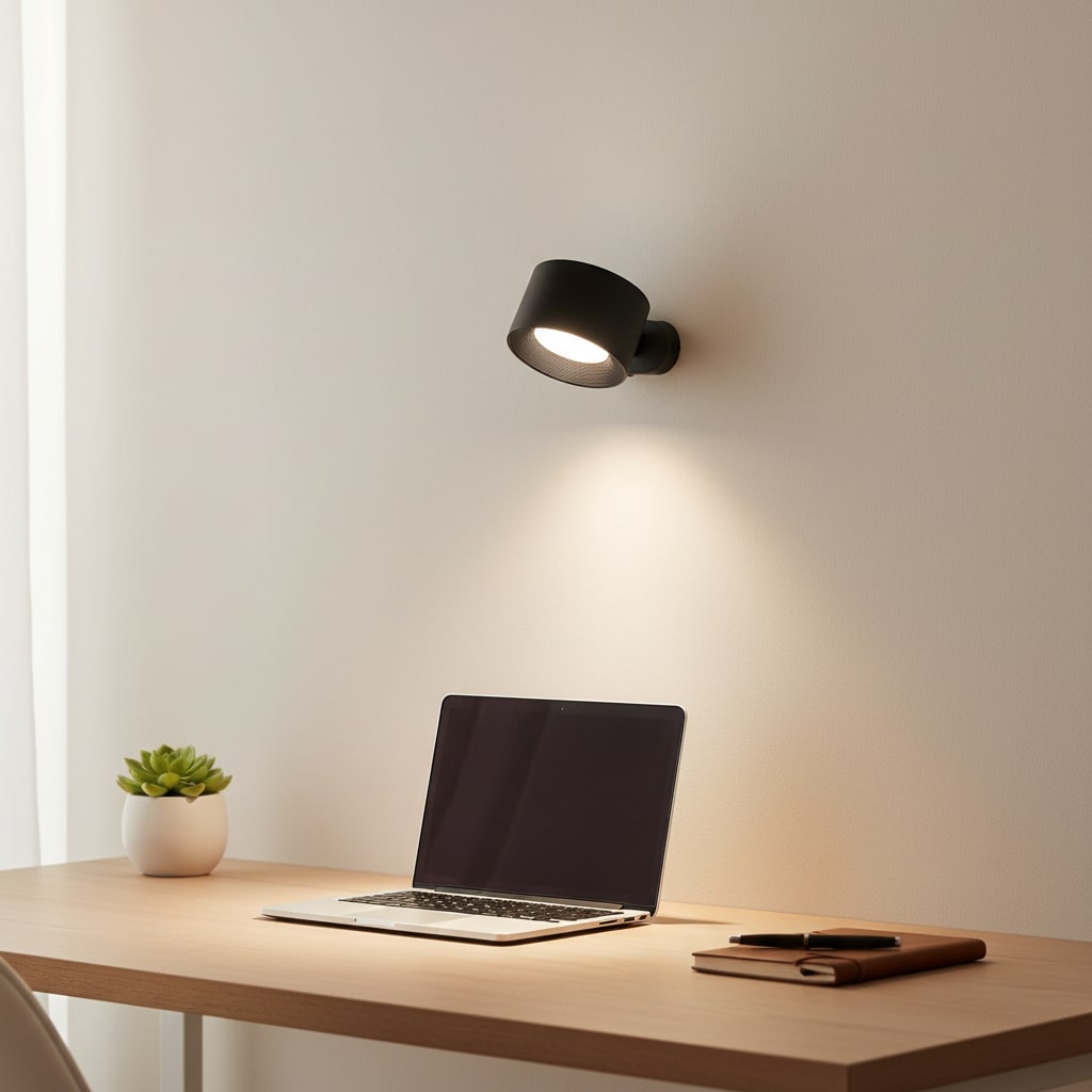 Magnetic 360° Rotating LED Wall Light – Rechargeable & Dimmable Combo (2 Pack)