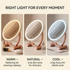 LED vanity mirror - right light for every moment, warm natural and cool
