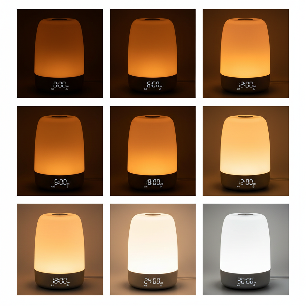 Sunrise Alarm Clock with Gentle Wake-Up, RGB Night Light & Touch Control