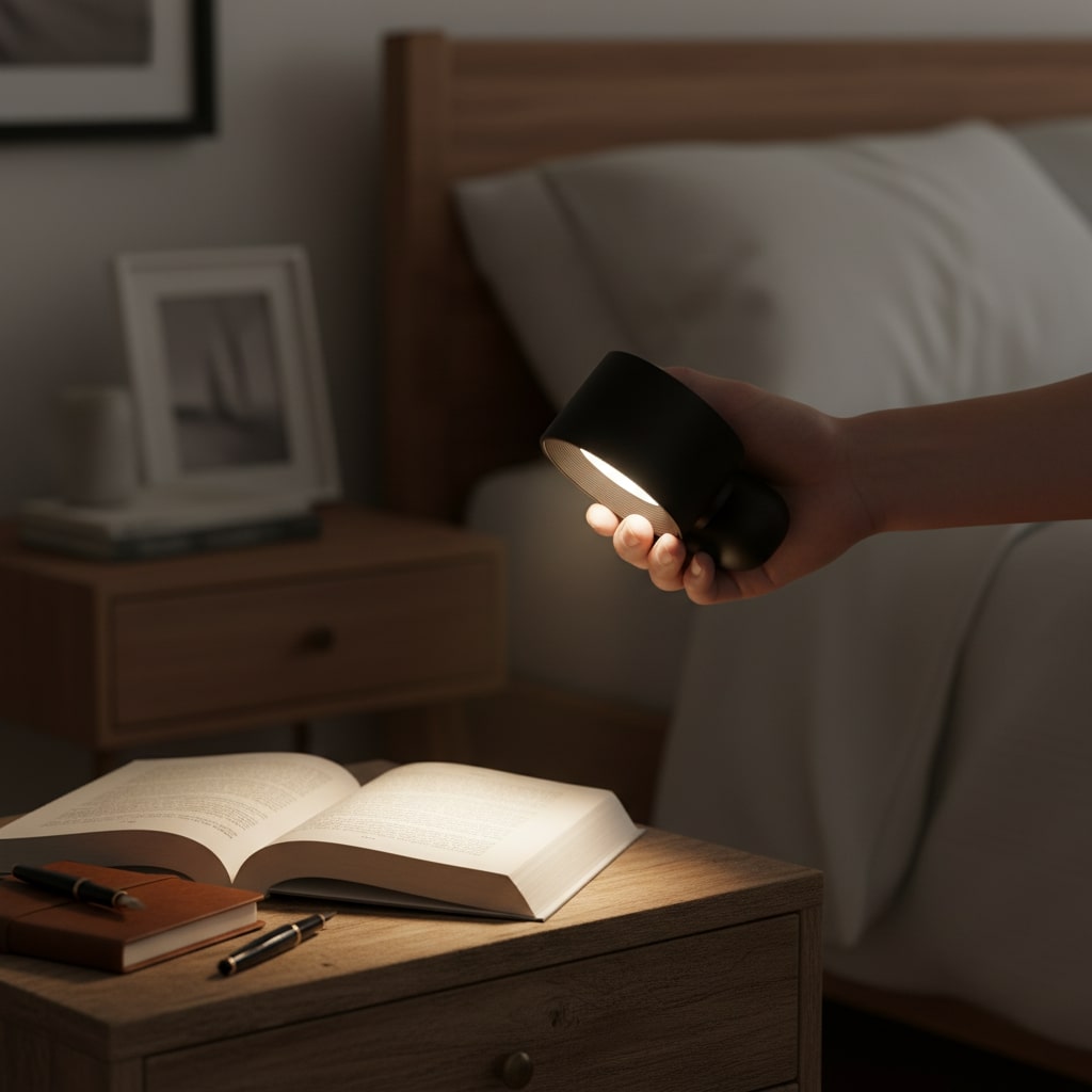 Magnetic 360° Rotating LED Wall Light – Rechargeable & Dimmable Combo (2 Pack)