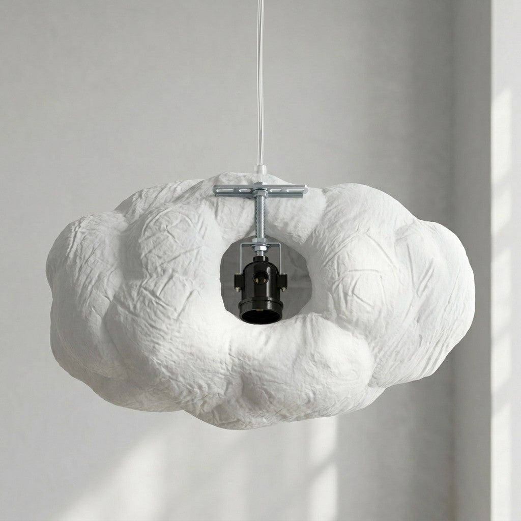 Cloud Pendant Light interior - E27 lamp holder and mounting bracket