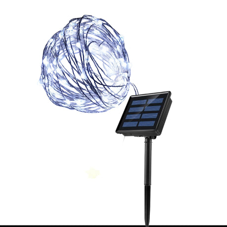 200 Copper-Wire Fairy Lights lights with 8 modes + Solar panel