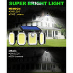 300 LED Solar Wall Lamp
