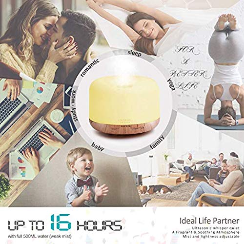 500ml Ultrasonic Essential Oil Diffuser