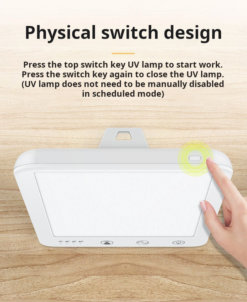 SAD lamp physical touch control design - timer and brightness buttons