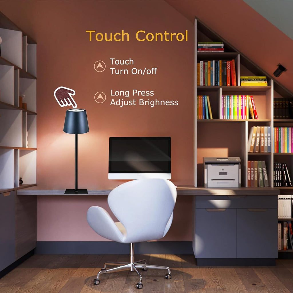 Portable Rechargeable Metal Table Lamp