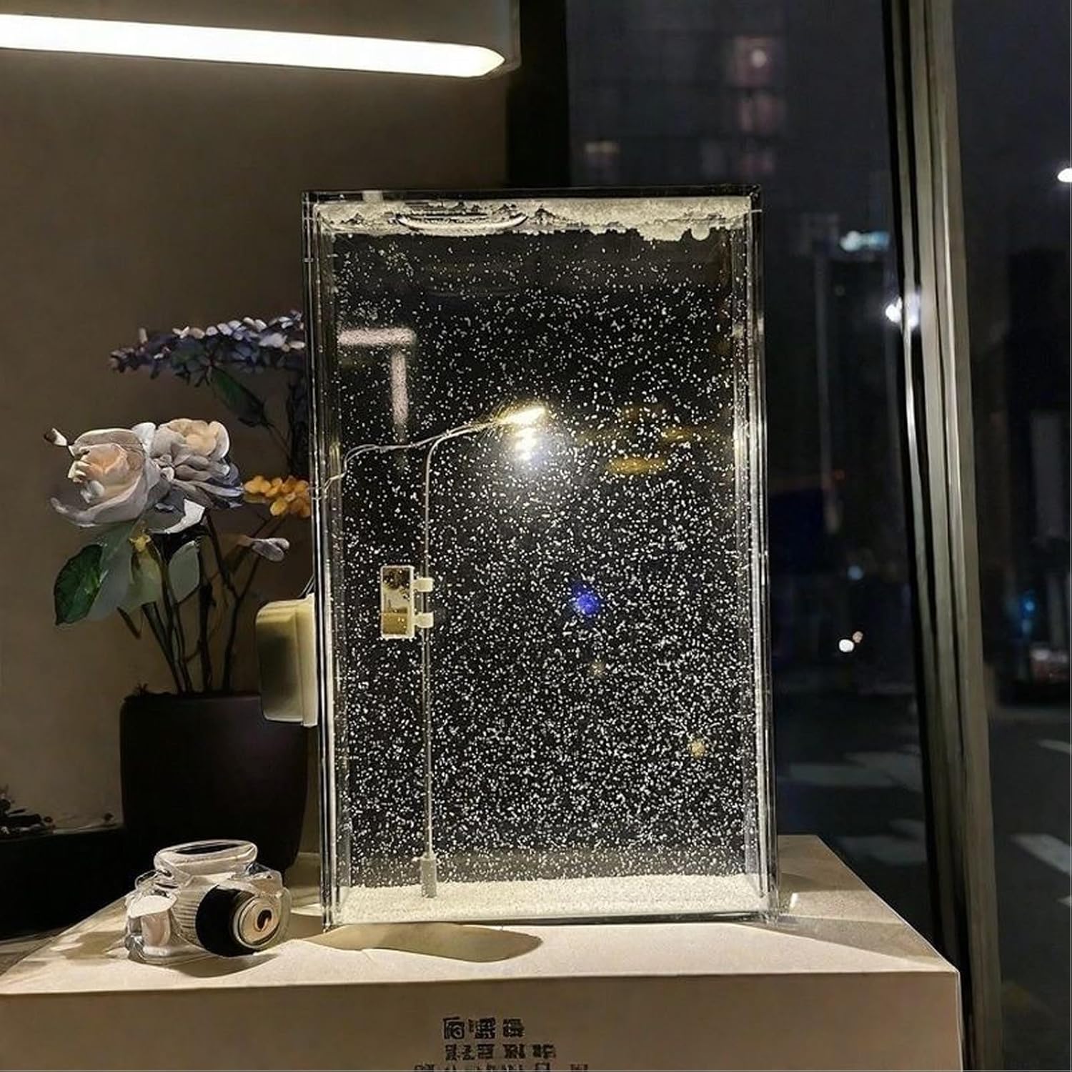 DIY Christmas Snow Scene Night Light