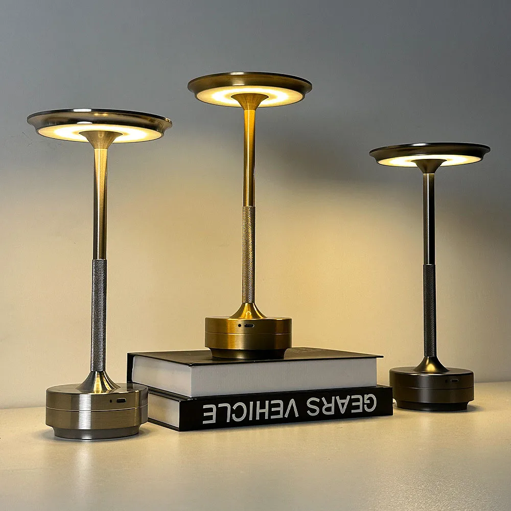 Touch-Control LED Table Lamp – Rechargeable,