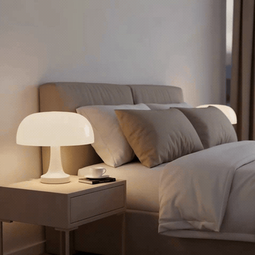 Mushroom LED Desk Lamp Cozy Bedroom Glow animation