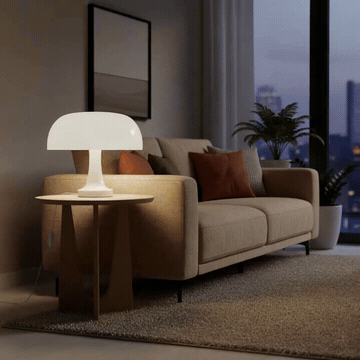 Mushroom LED Desk Lamp Living Room Ambiance animation