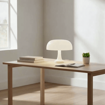 Mushroom LED Desk Lamp Desk Workspace animation