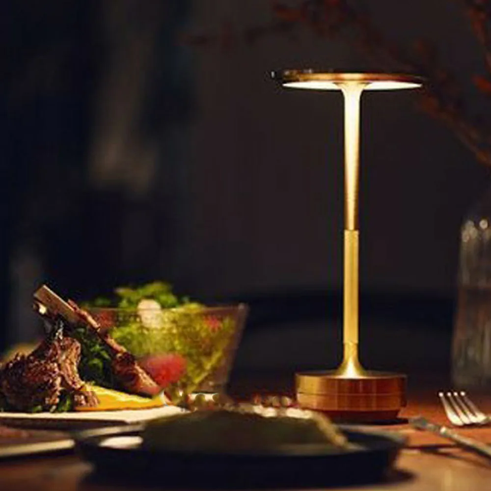 Touch-Control LED Table Lamp – Rechargeable,