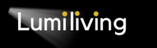 Lumiliving logo with a light beam effect on a black background