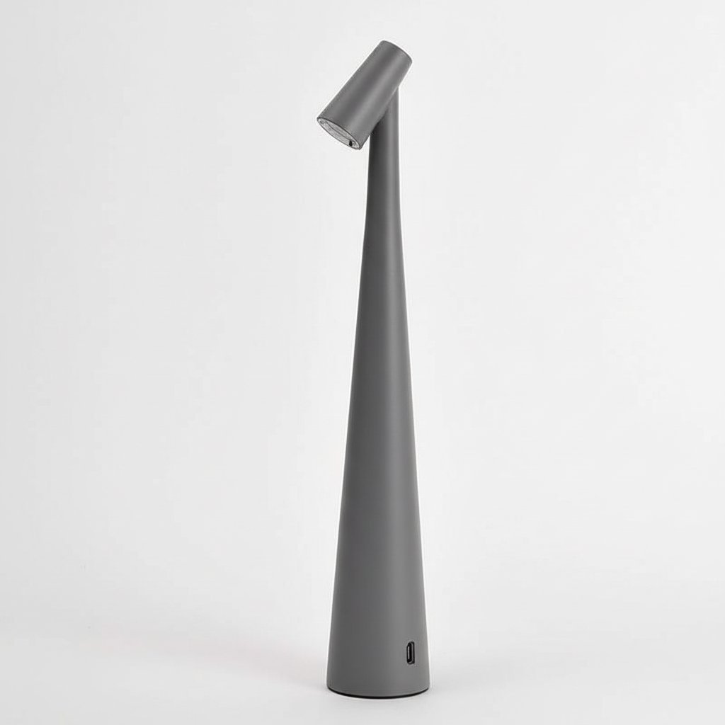 Rechargeable LED Night Light - Gray - Infographic Usbc