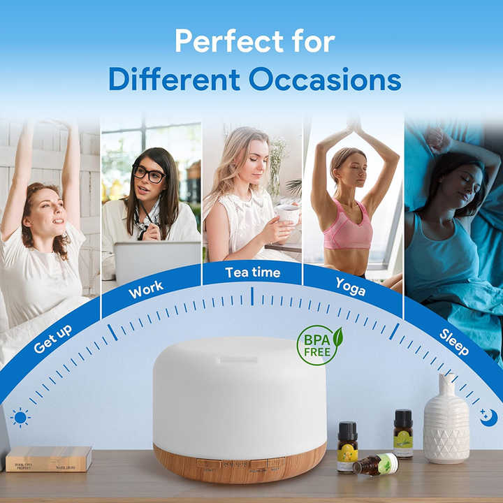 500ml Ultrasonic Essential Oil Diffuser