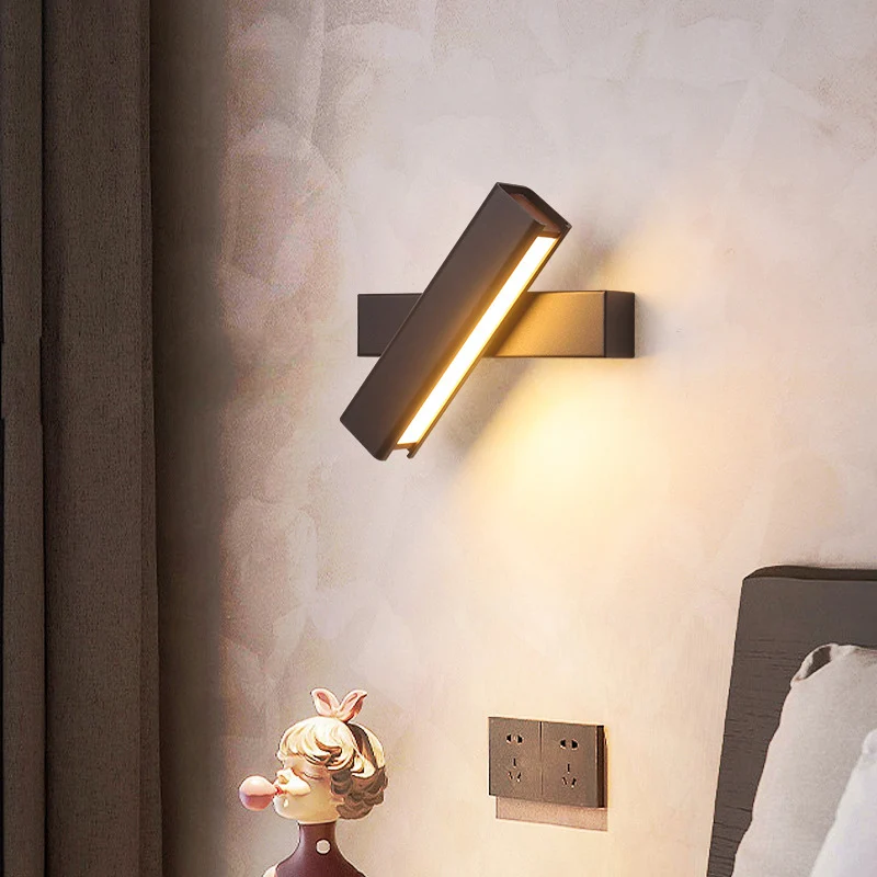 Nordic Rotating LED Wall Lamp – 360° Adjustable