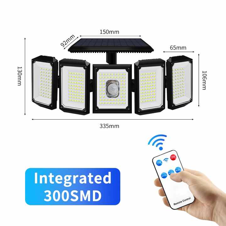 300 LED Solar Wall Lamp