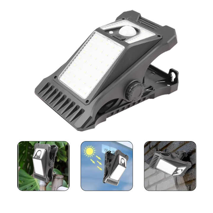 Solar Motion Wall Clip Light