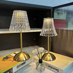 Crystal Small Table Lamp - Rechargeable Touch Night Light