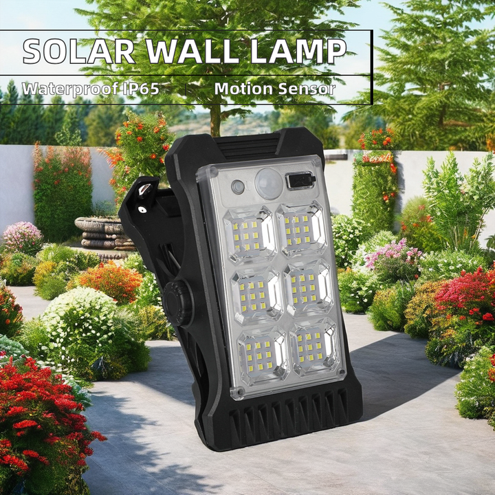 Solar Motion Wall Clip Light