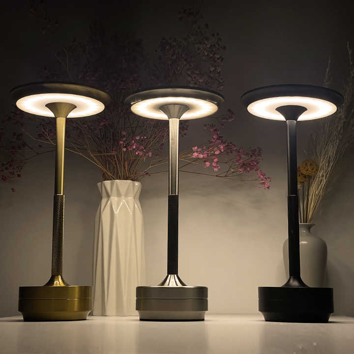 Touch-Control LED Table Lamp – Rechargeable,