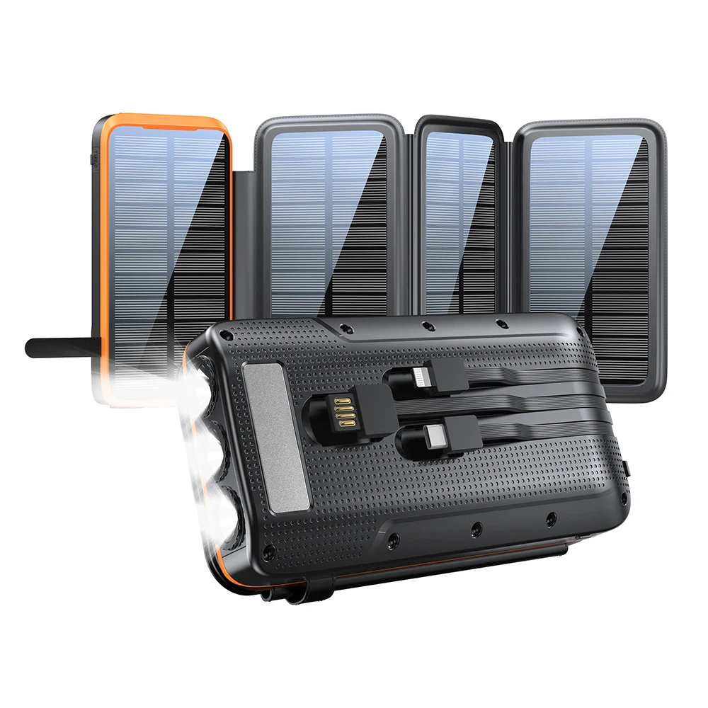 Rugged Solar Power Bank 43800mAh