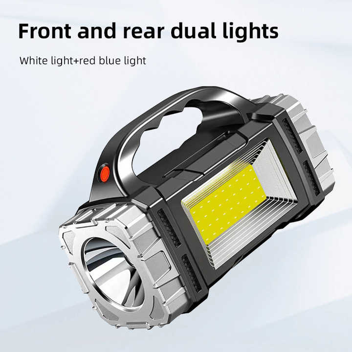 Solar Rechargeable LED Flashlight