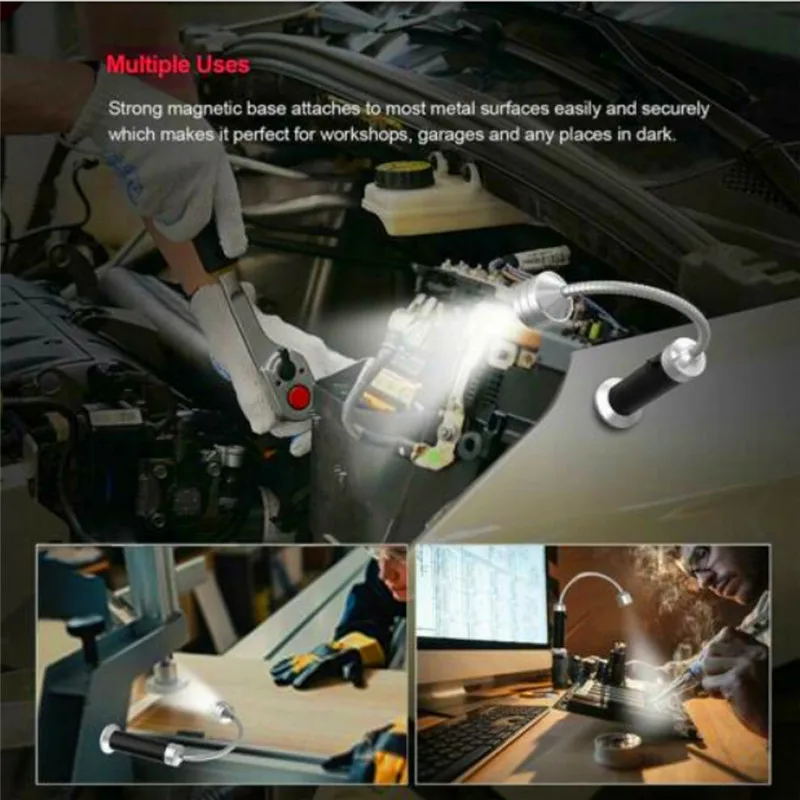 9-LED Magnetic Flashlight – 2-Pack