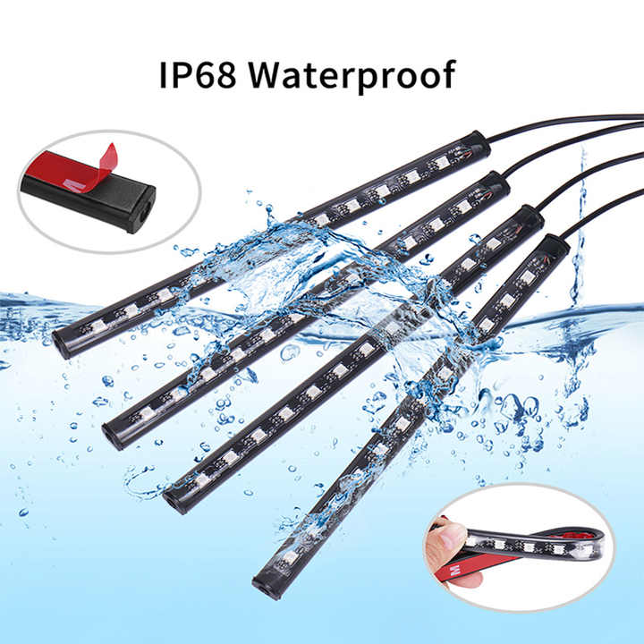 Car Atmosphere Footwell Lights - RGB with Remote & Music Sync