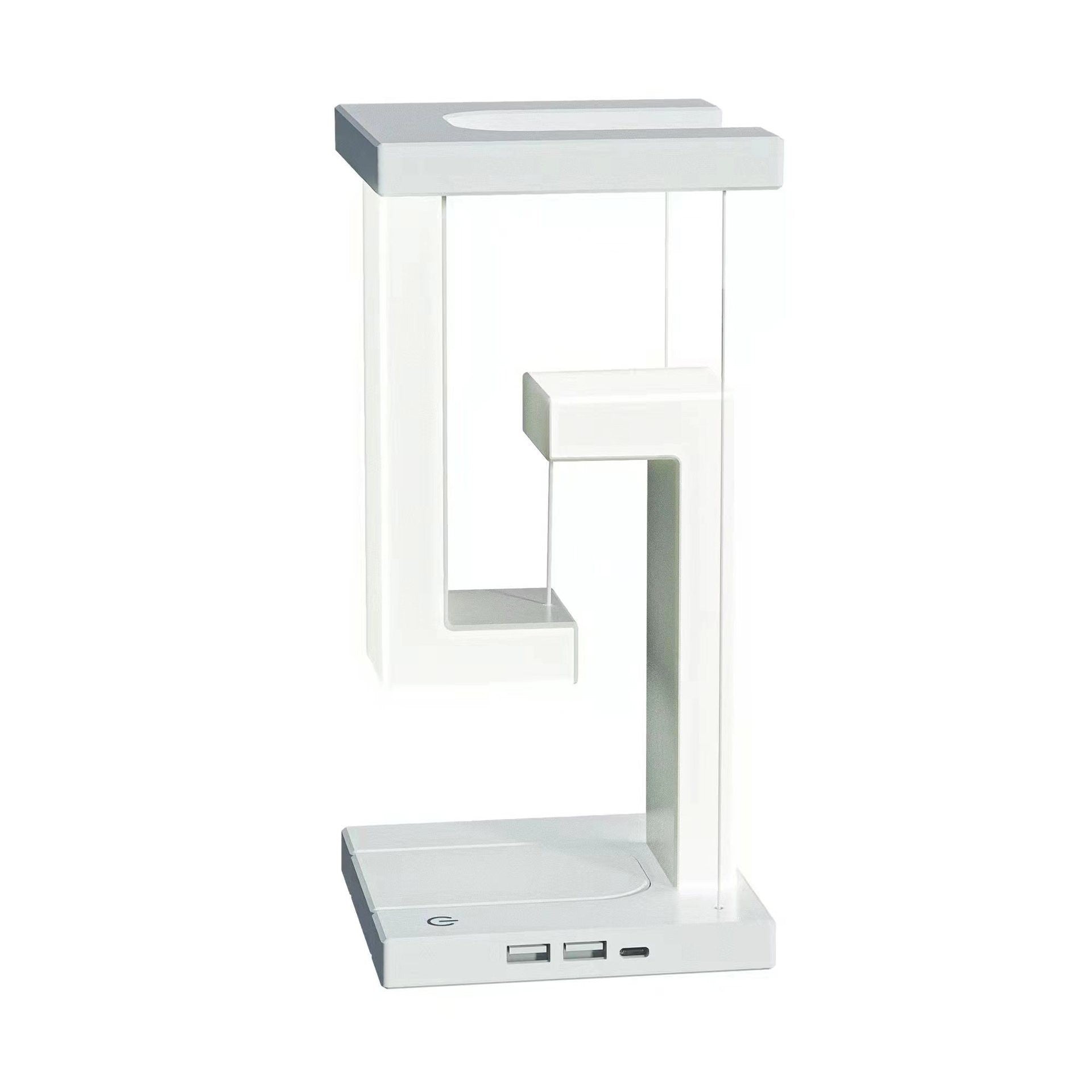 LumiLiving Anti-Gravity Wireless Charging Desk Lamp | Tensegrity LED Light with 15W Qi Charger