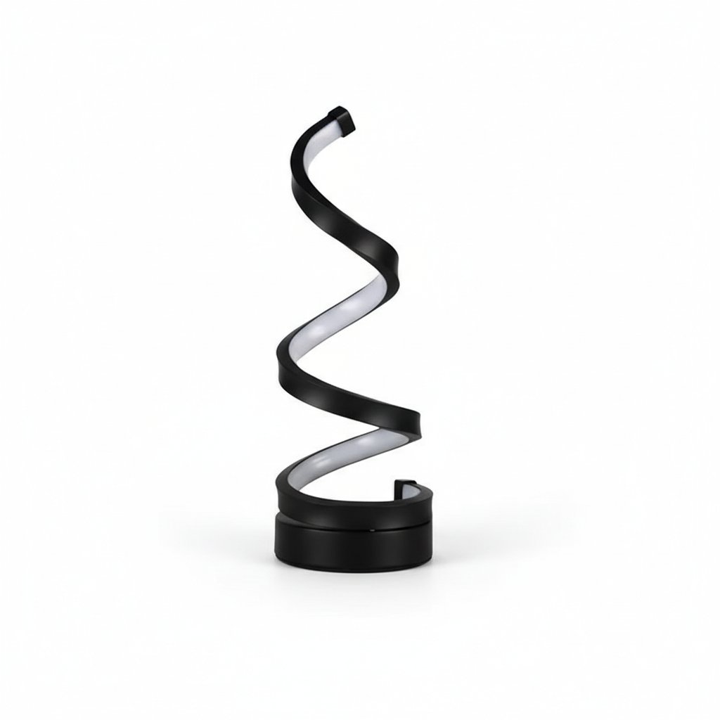 Modern Spiral LED Desk Lamp - Hero White Background