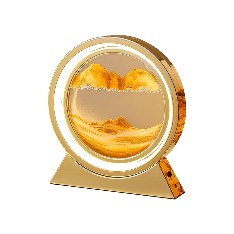 Sand Art Lamp - Orange Sand on white background