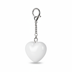 LED heart keychain light white body hero product photo