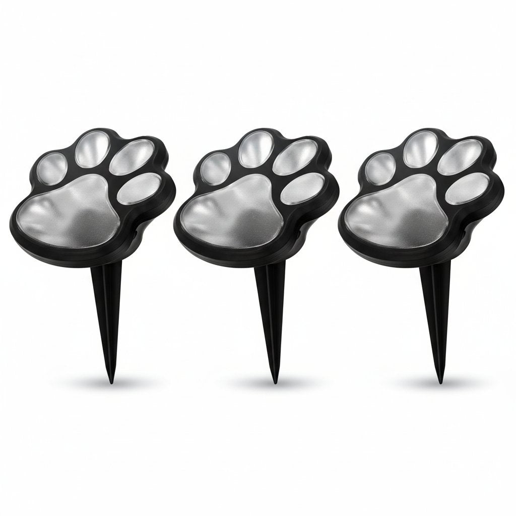 Solar Cat Paw Garden Lights | Waterproof LED Outdoor Pathway Stakes