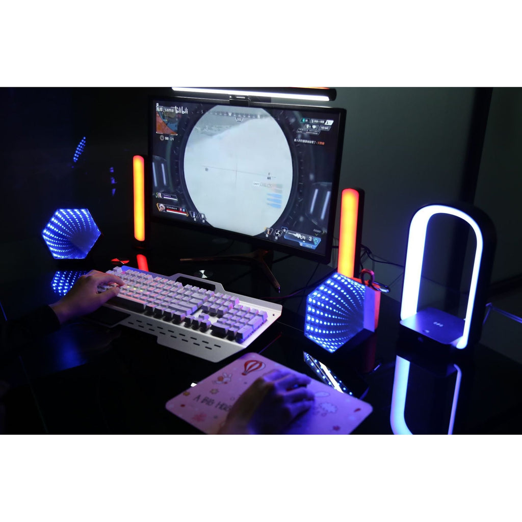3D Hexagonal Infinity Mirror RGB Gaming Ambient Light - Specs Infographic