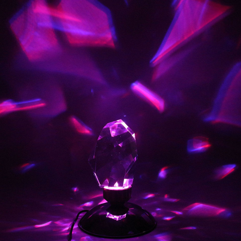 Crystal Lamp Purple Pink Ambient Light Effect