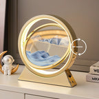 Moving Sand Lamp - blue sand landscape pattern
