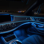 LED Car Interior Light Strip 2-Pack | 3m USB Powered - Blue