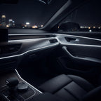 LED Car Interior Light Strip 2-Pack | 3m USB Powered - White