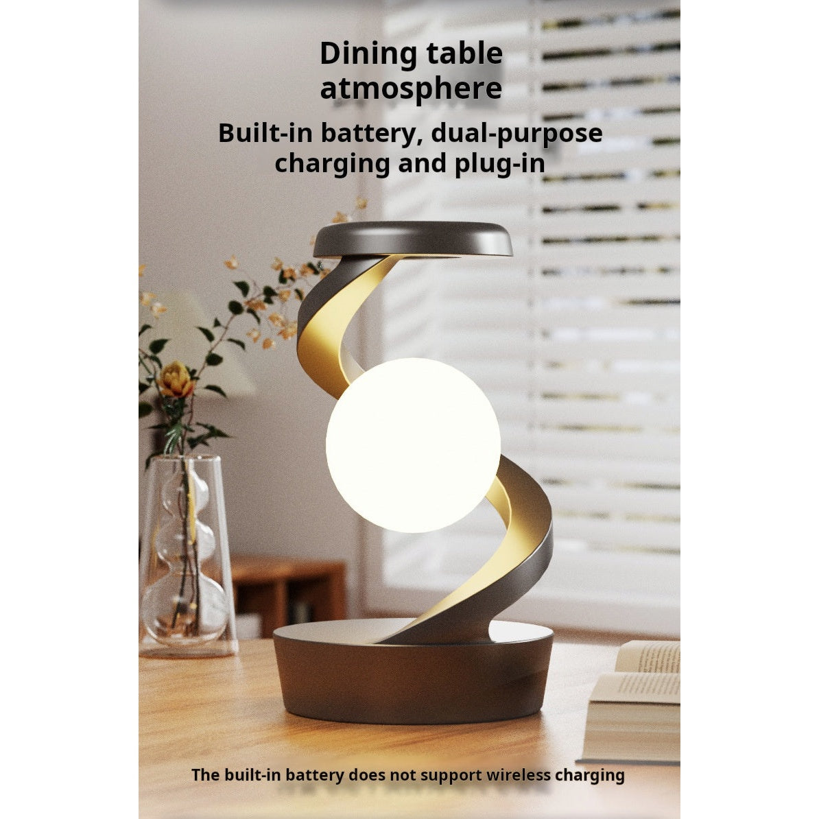 Desk Lamp in Home Setting with Ambient Glow