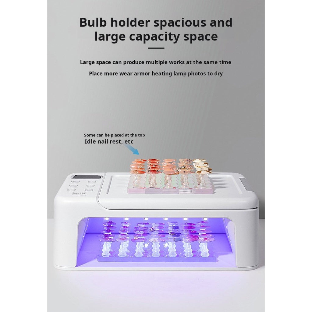 UV nail lamp specifications - wide opening design
