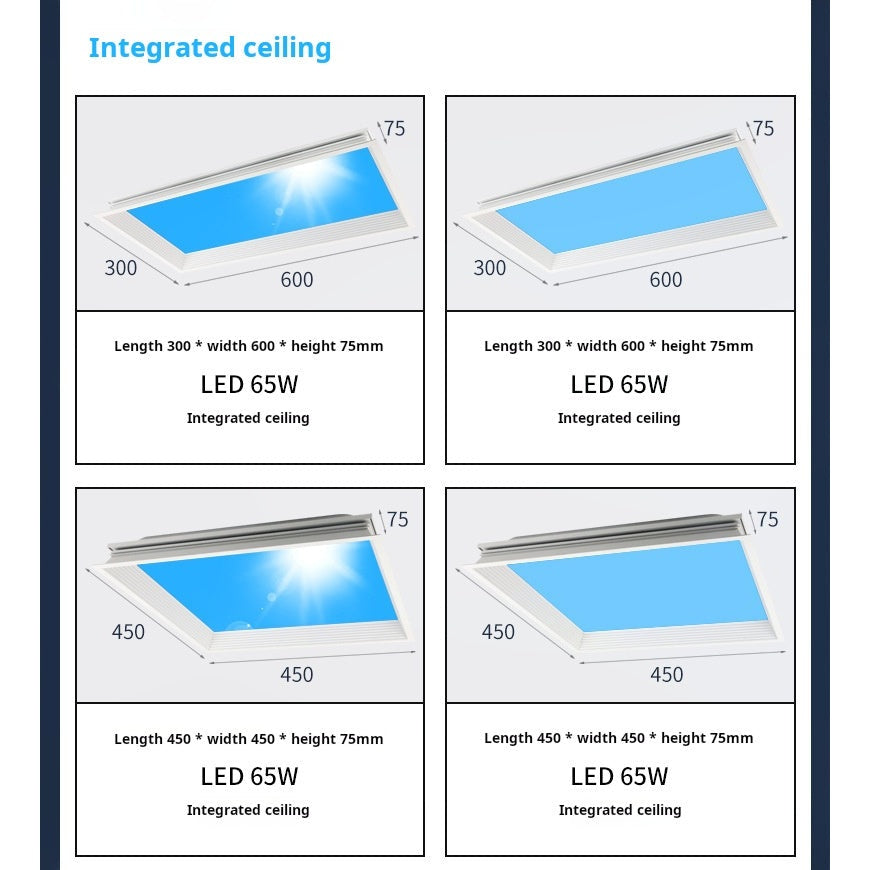 Panel Configurations - Multiple Blue Sky Renders