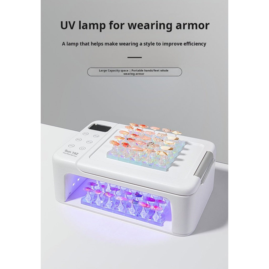 UV nail lamp features - phototherapy lamp detail