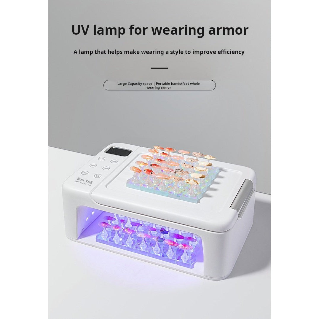 UV nail lamp features - phototherapy lamp detail