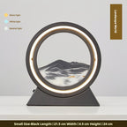 Black and white sand ornament lamp