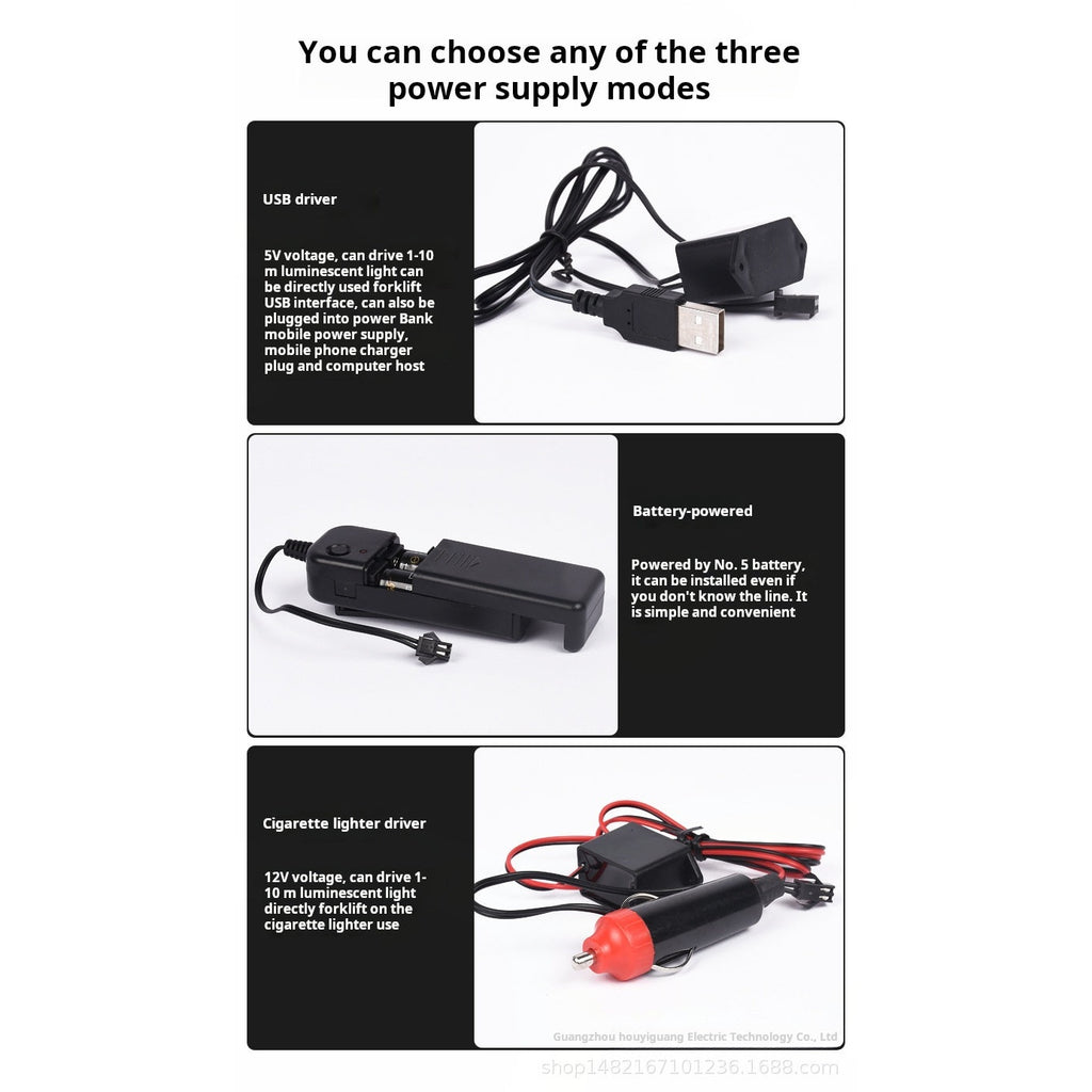 LED Car Interior Light Strip 2-Pack | 5m Battery Powered - Image 8