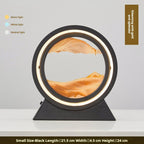 Orange sand art lamp detail shot